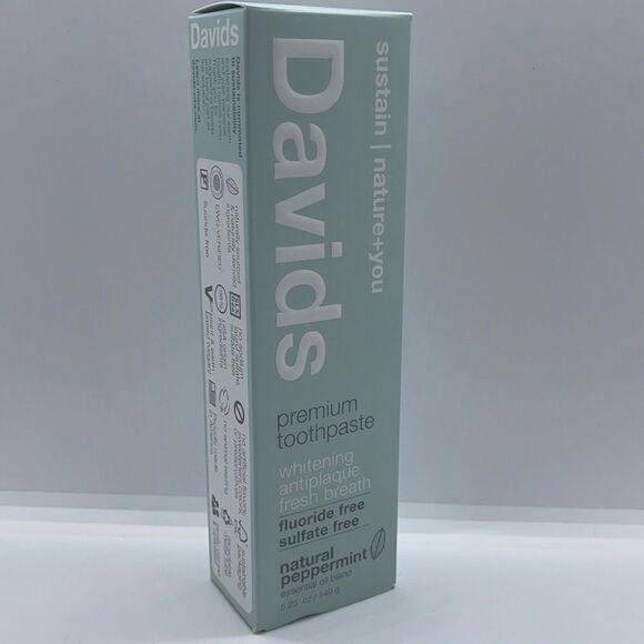 NIB Davids Natural Toothpaste - Natural Peppermimt - Picture 4 of 5